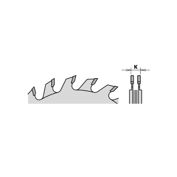 SIERRA INCISORA 70x2.8-3.6x20 Z:8+8 PLANO