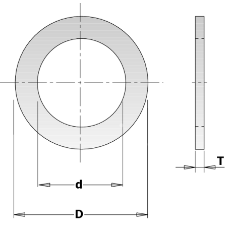 ANILLOS REDUCCIÓN  D:20-12.7mm Esp1.2mm