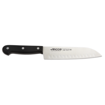 CUCHILLO SANTOKU UNIVERSAL NEGRO