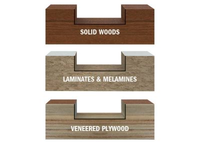 Tipos de madera que corta el dado de precisión