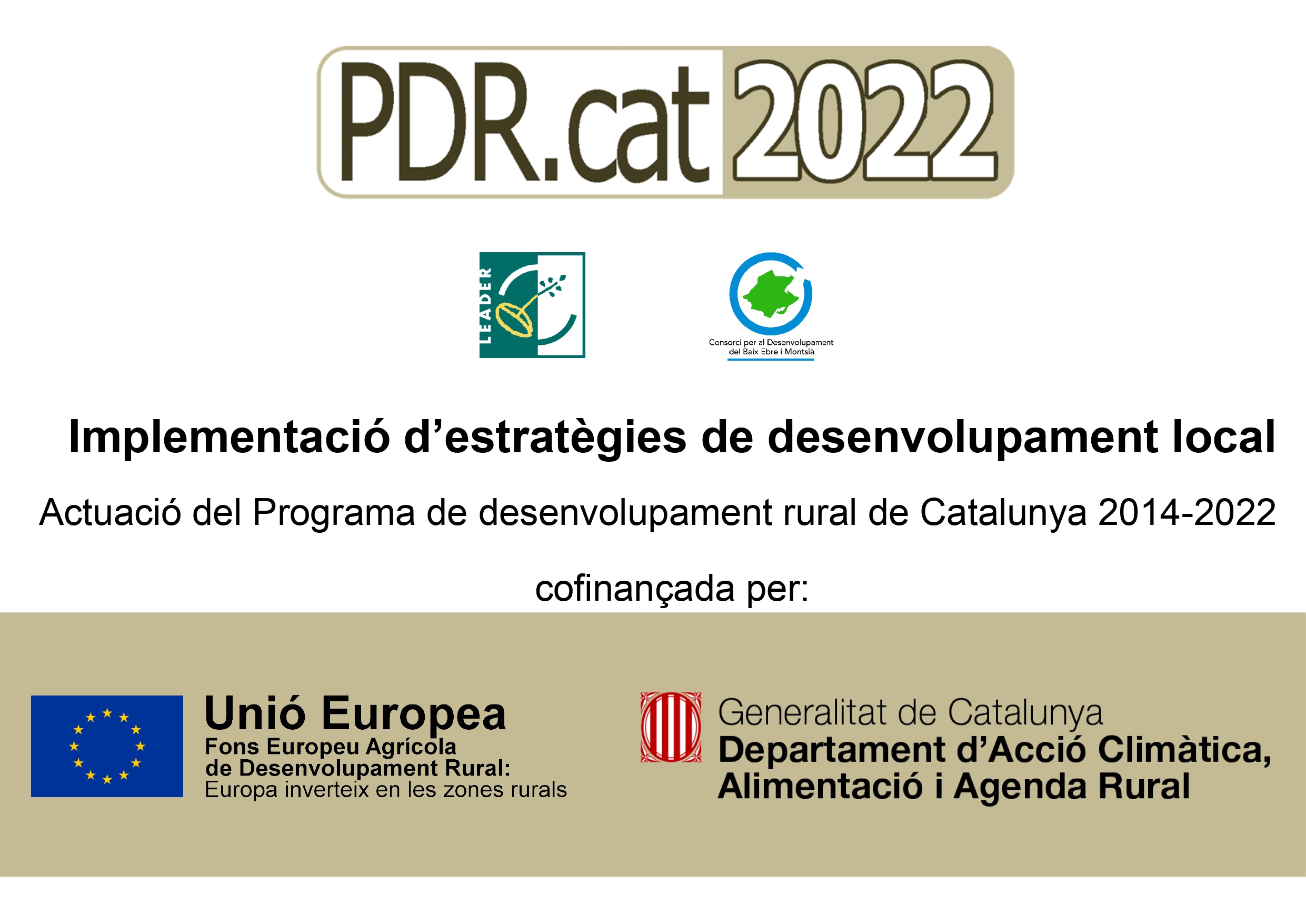 Actuación del Programa de Desarrollo Rural de Catalunya 2014-2022